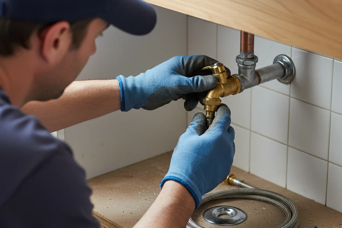 Shutoff valve and fitting work during Emergency Plumbing in Usaf Academy